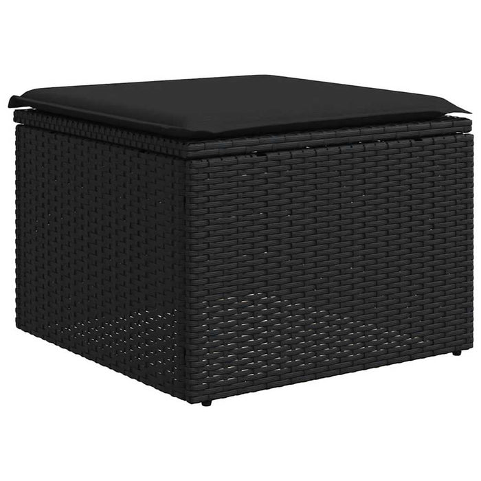 Set mobilier de grădină cu perne, 2 piese poliratan/lemn acacia - WALTI WALTI