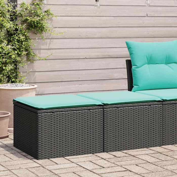 Set mobilier de grădină cu perne, 2 piese poliratan/lemn acacia - WALTI WALTI