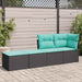 Set mobilier de grădină cu perne, 2 piese poliratan/lemn acacia - WALTI WALTI
