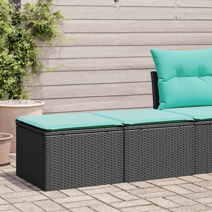 Set mobilier de grădină cu perne, 2 piese poliratan/lemn acacia - WALTI WALTI