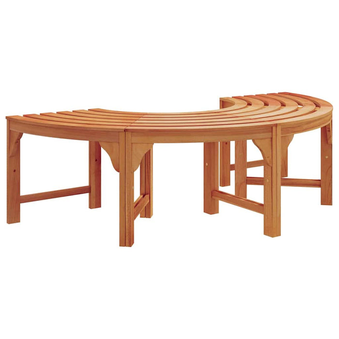 Bancă cu arbori Maro 160 x 160 x 45cm Lemn masiv de eucalipt WALTI