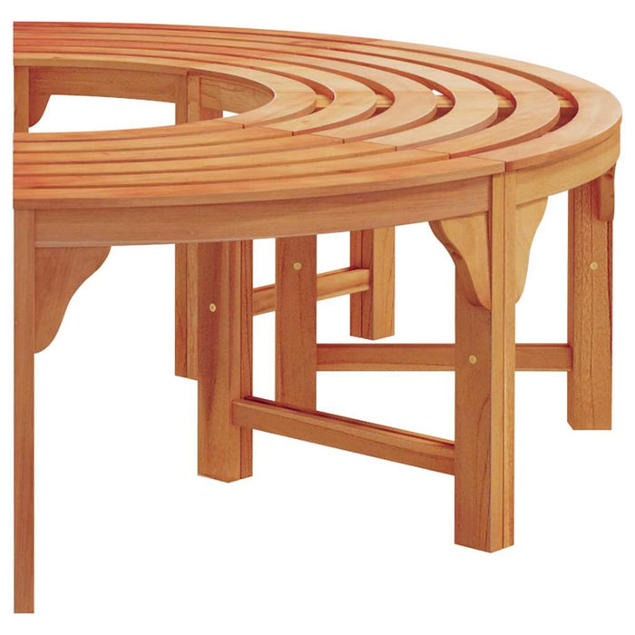 Bancă cu arbori Maro 160 x 160 x 45cm Lemn masiv de eucalipt WALTI