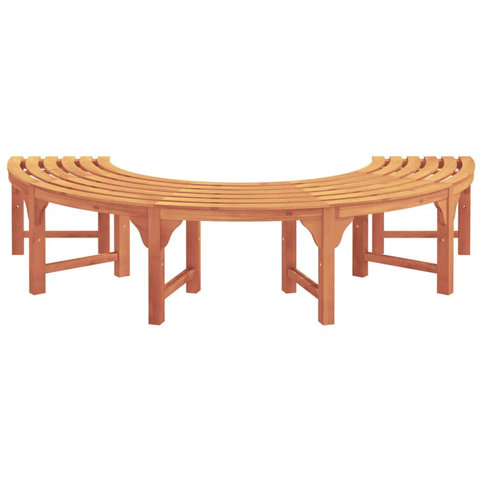 Bancă de exterior pentru copaci, semi-rotundă, 200 cm, din lemn masiv de eucalipt. - WALTI WALTI