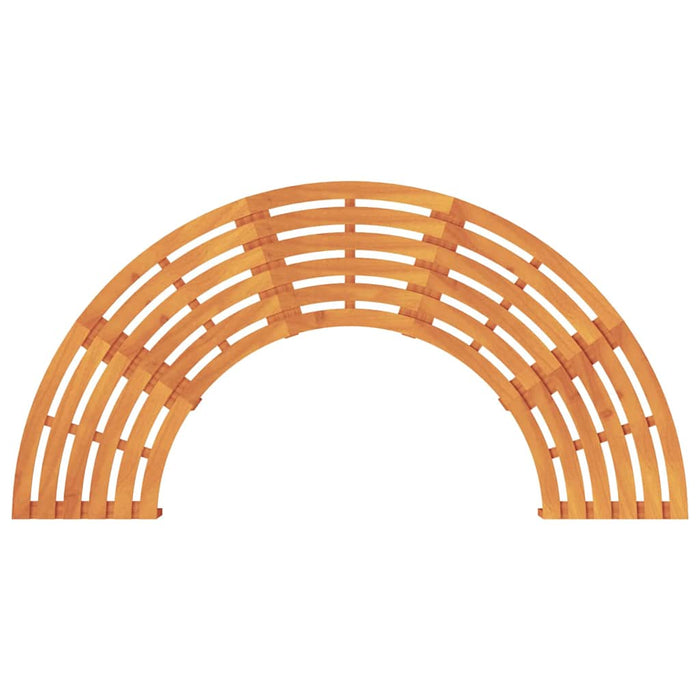 Bancă de exterior pentru copaci, semi-rotundă, 200 cm, din lemn masiv de eucalipt. - WALTI WALTI