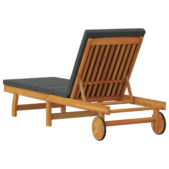 Șezlong cu pernă Maro 63 x 199 x 85cm Lemn masiv de acacia - WALTI WALTI