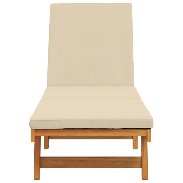 Șezlong cu pernă Maro 63 x 199 x 85cm Lemn masiv de acacia - WALTI WALTI