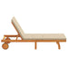 Șezlong cu pernă Maro 63 x 199 x 85cm Lemn masiv de acacia - WALTI WALTI