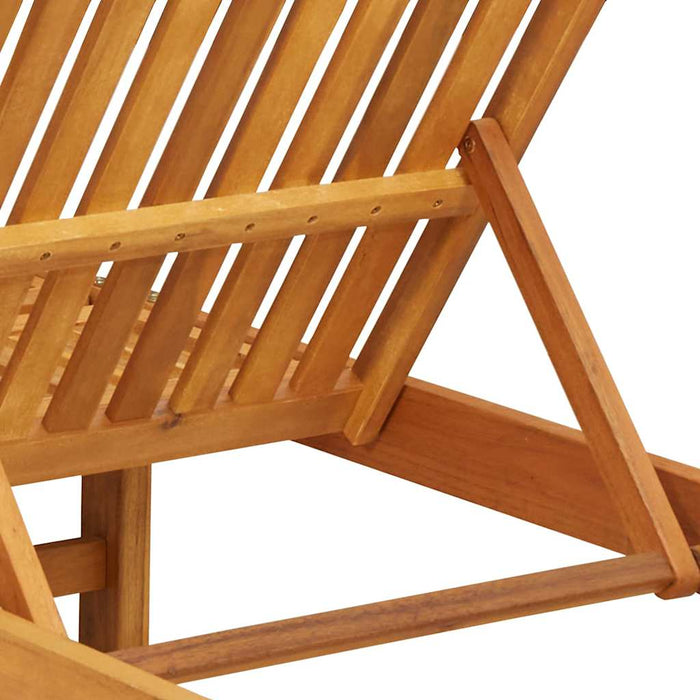 Șezlong cu pernă Maro 63 x 199 x 85cm Lemn masiv de acacia - WALTI WALTI