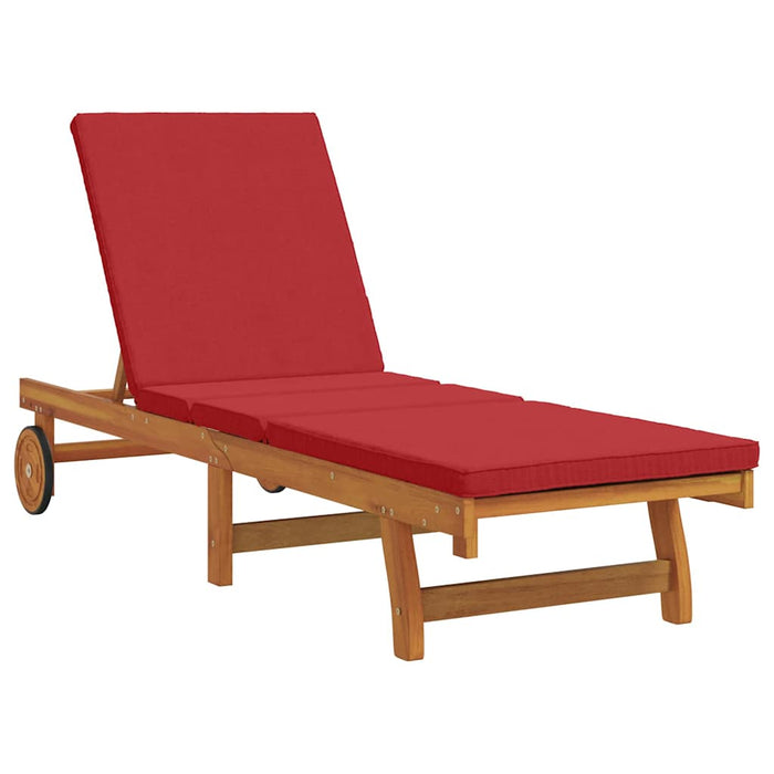 Șezlong cu pernă Maro 63 x 199 x 85cm Lemn masiv de acacia - WALTI WALTI