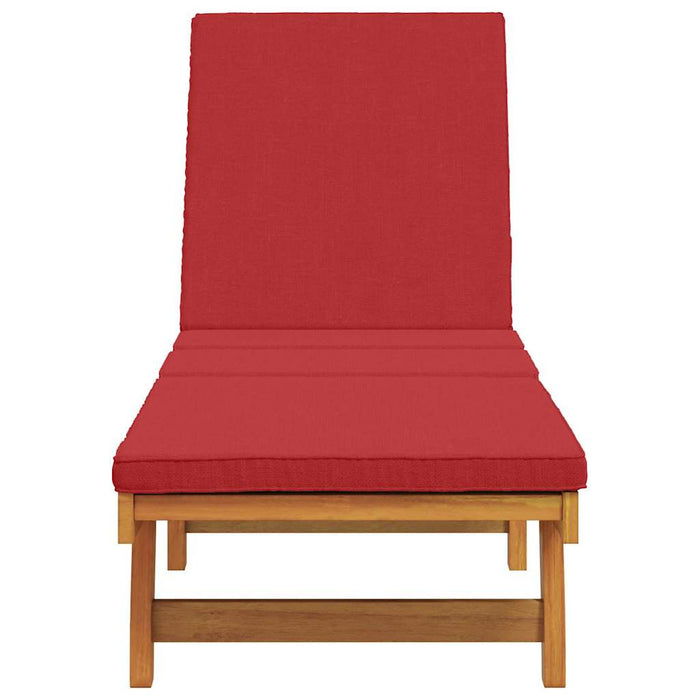 Șezlong cu pernă Maro 63 x 199 x 85cm Lemn masiv de acacia - WALTI WALTI