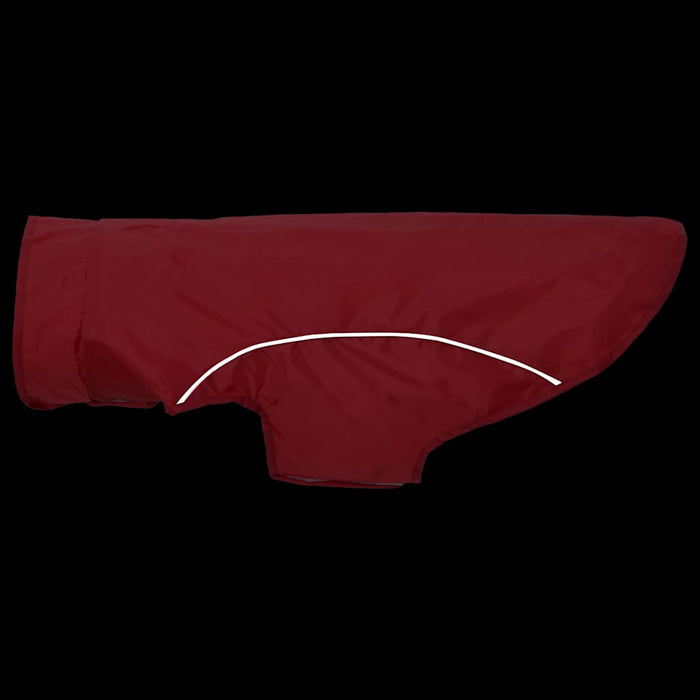 Pelerină de ploaie pentru câini cu benzi reflectorizante, poliester, roșu, XL WALTI