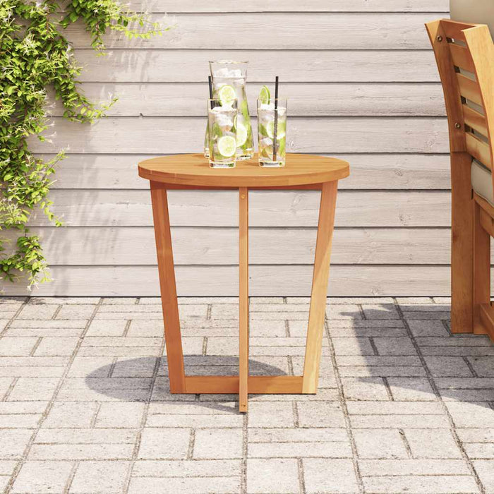 Masă laterală de grădină rotundă Ø55x60 cm, lemn masiv de acacia WALTI