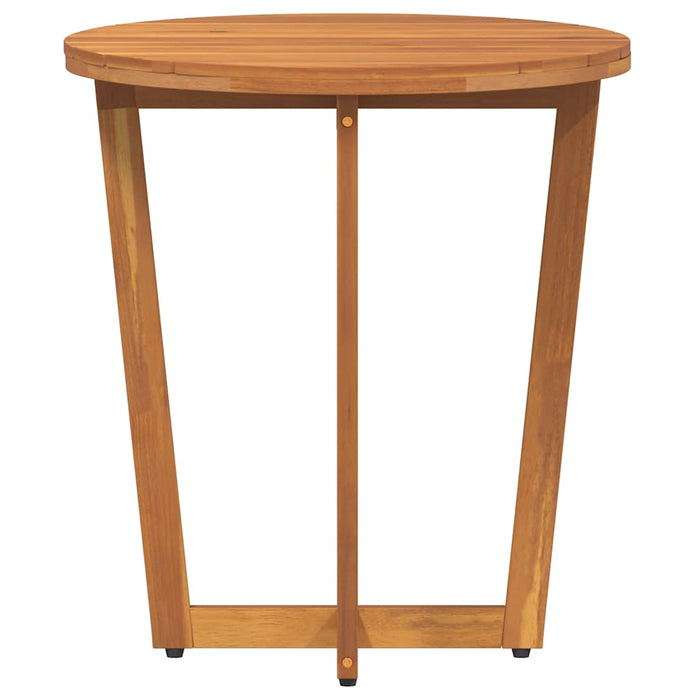 Masă laterală de grădină rotundă Ø55x60 cm, lemn masiv de acacia WALTI