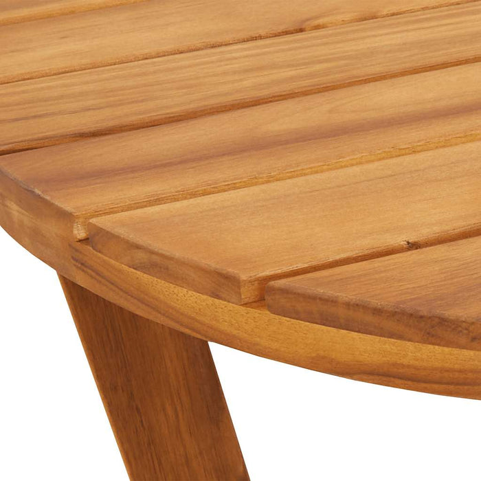 Masă laterală de grădină rotundă Ø55x60 cm, lemn masiv de acacia WALTI