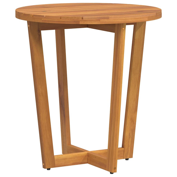 Masă laterală de grădină rotundă Ø70x75 cm, lemn masiv de acacia WALTI