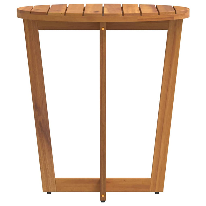 Masă laterală de grădină rotundă Ø70x75 cm, lemn masiv de acacia WALTI