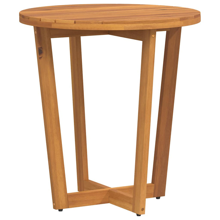 Masă laterală de grădină rotundă Ø70x75 cm, lemn masiv de acacia WALTI