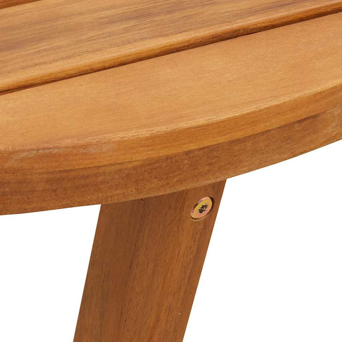 Masă laterală de grădină rotundă Ø70x75 cm, lemn masiv de acacia WALTI