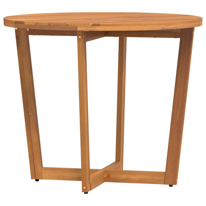 Masă de grădină rotundă Ø90x75 cm, lemn masiv de acacia WALTI
