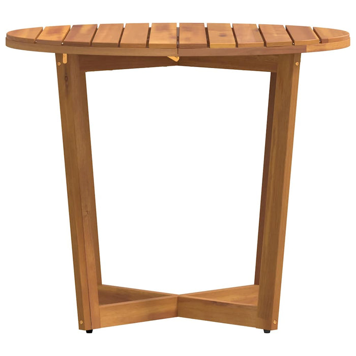 Masă de grădină rotundă Ø90x75 cm, lemn masiv de acacia WALTI