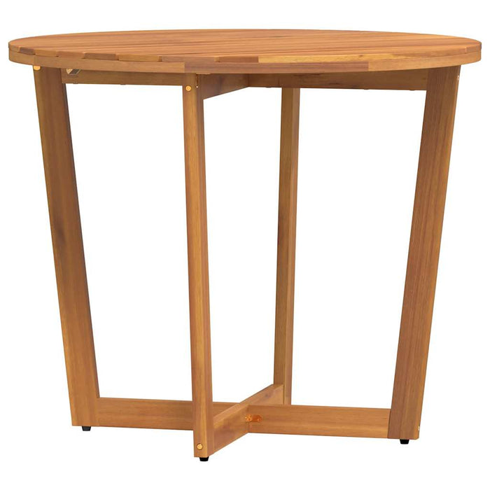 Masă de grădină rotundă Ø90x75 cm, lemn masiv de acacia WALTI