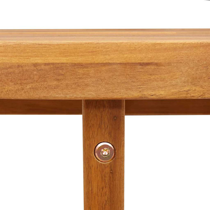 Masă de grădină rotundă Ø110x75 cm, lemn masiv de acacia WALTI