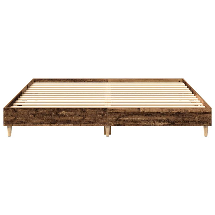 Cadru pat fără saltea Lemn vechi 200x200 cm Lemn prelucrat - WALTI WALTI