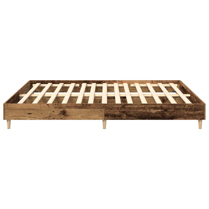 Cadru pat fără saltea Lemn vechi 200x200 cm Lemn prelucrat - WALTI WALTI