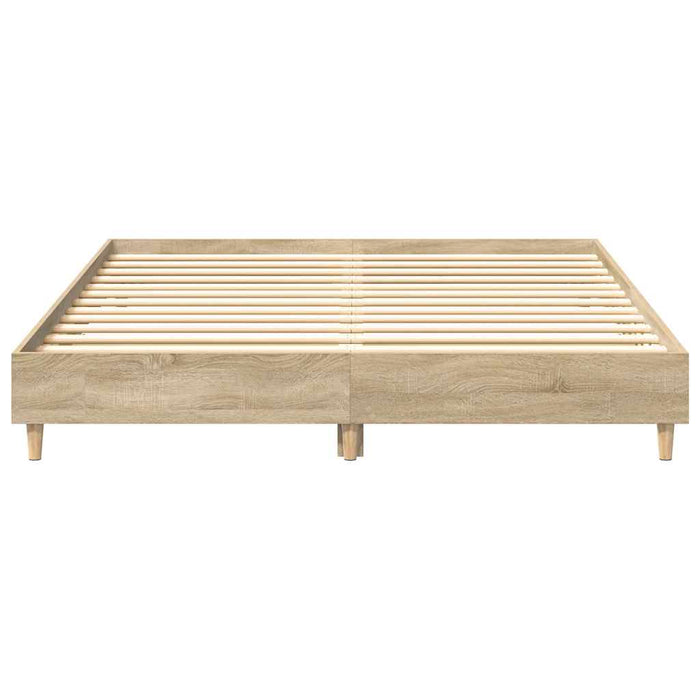 Cadru de pat fără saltea Stejar Sonoma 150x200cm Lemn prelucrat - WALTI WALTI