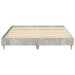 Cadru de pat fără saltea Gri beton 150x200 cm Lemn prelucrat - WALTI WALTI