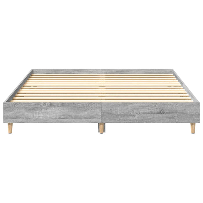 Cadru de pat fără saltea Gri Sonoma 150x200 cm Lemn prelucrat - WALTI WALTI