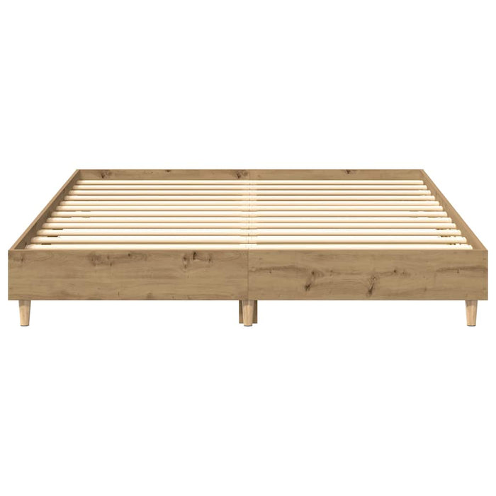 Cadru pat fără saltea Stejar Artisan 150x200 cm Lemn prelucrat - WALTI WALTI