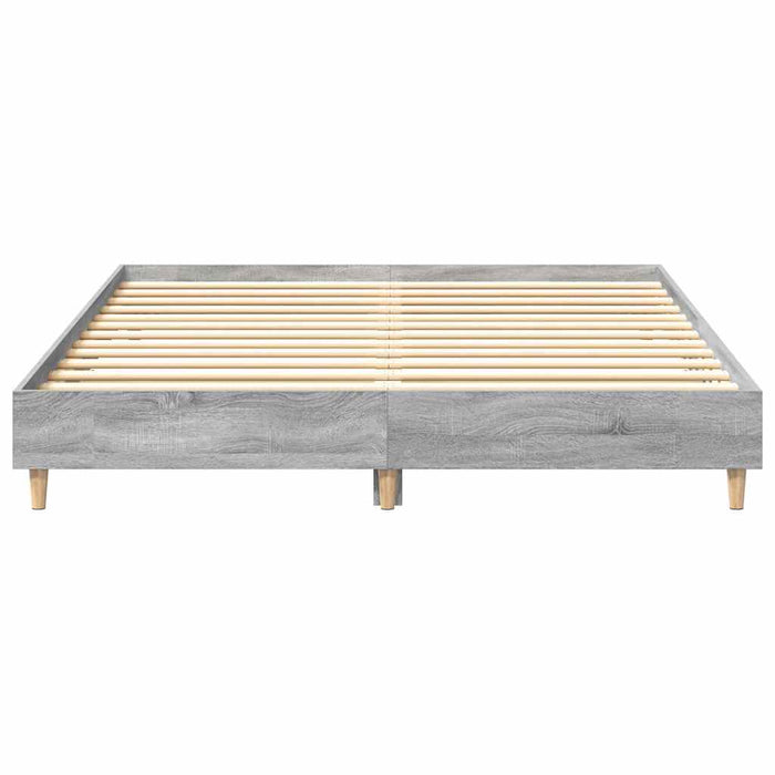 Cadru de pat fără saltea Gri Sonoma 140x200 cm lemn prelucrat - WALTI WALTI