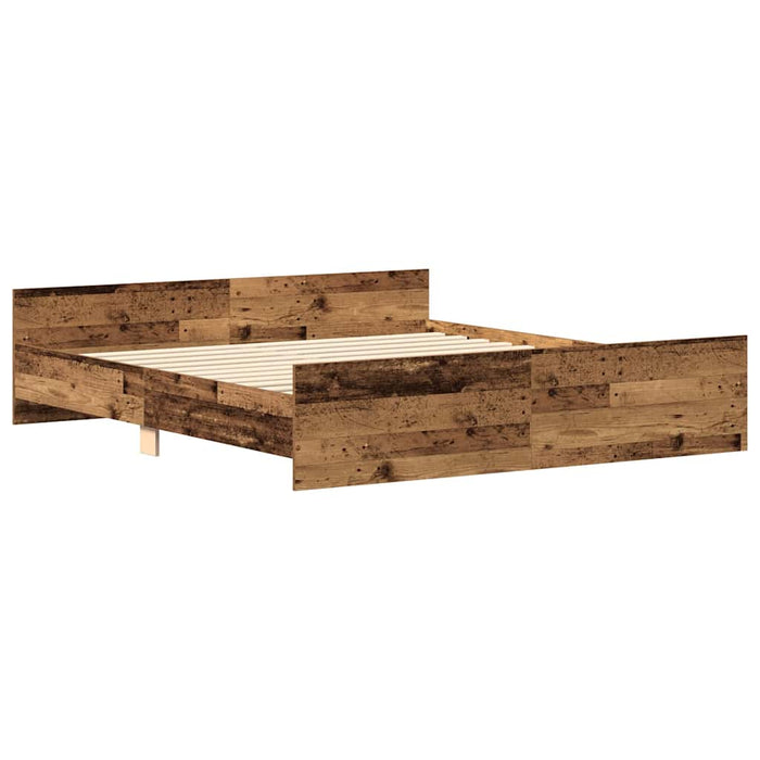 Cadru de pat fără saltea Lemn vechi 180x200cm Lemn prelucrat - WALTI WALTI