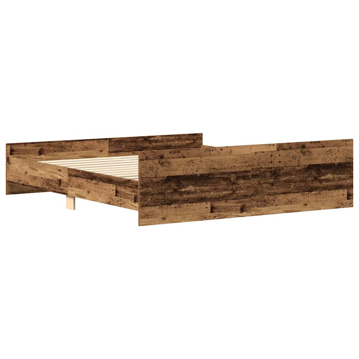 Cadru de pat fără saltea Lemn vechi 180x200cm Lemn prelucrat - WALTI WALTI