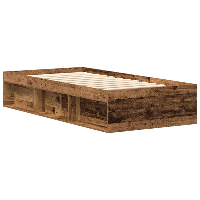 Cadru de pat fără saltea Lemn vechi 90x200cm Lemn prelucrat - WALTI WALTI