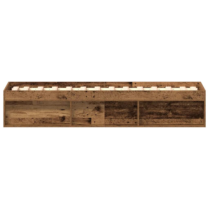 Cadru de pat fără saltea Lemn vechi 90x200cm Lemn prelucrat - WALTI WALTI