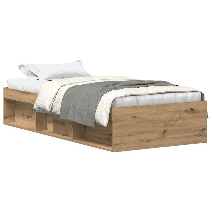 Cadru de pat fără saltea Stejar Artisan 90x190cm Lemn prelucrat - WALTI WALTI