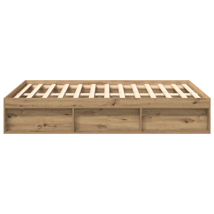 Cadru pat fără saltea Stejar Artisan 120x200cm Lemn prelucrat - WALTI WALTI