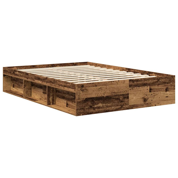 Cadru de pat fără saltea Lemn vechi 160x200cm Lemn prelucrat - WALTI WALTI