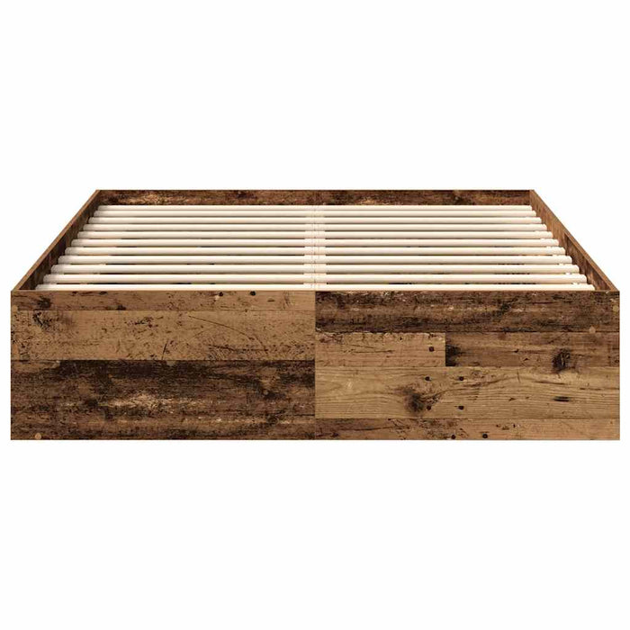 Cadru de pat fără saltea Lemn vechi 160x200cm Lemn prelucrat - WALTI WALTI