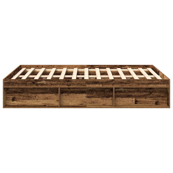 Cadru de pat fără saltea Lemn vechi 160x200cm Lemn prelucrat - WALTI WALTI