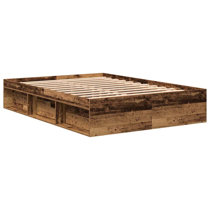 Cadru de pat fără saltea Lemn vechi 160x200cm Lemn prelucrat - WALTI WALTI