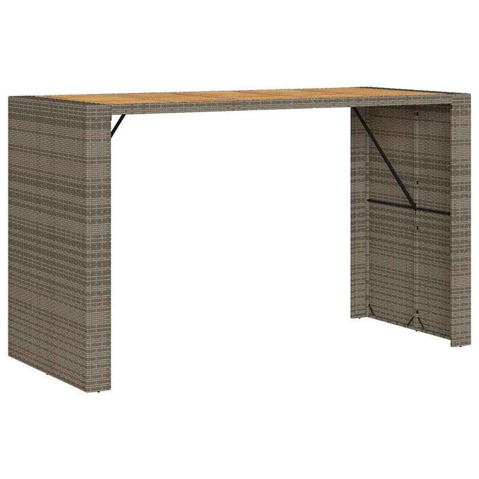 Set mobilier bar de grădină, cu perne, 5 piese, gri, poliratan - WALTI WALTI