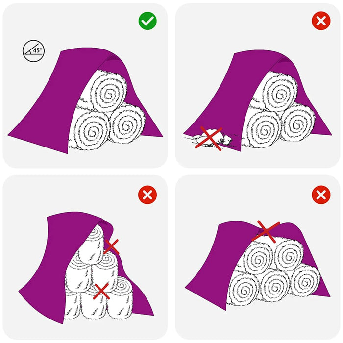 Prelata pentru carul de fan 9,8x12,5 m 140 g/m² Polipropilena - WALTI WALTI