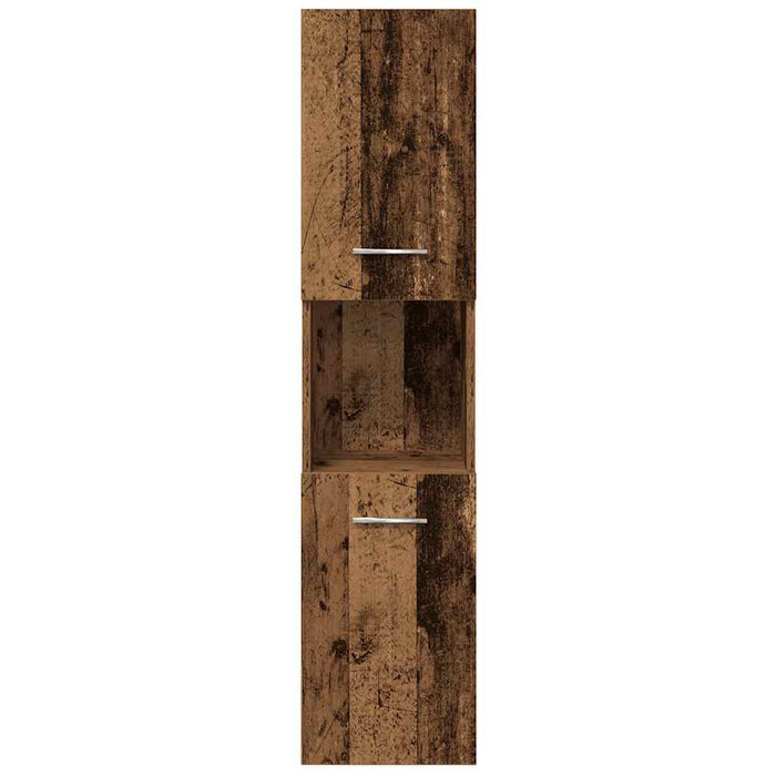 Set mobilier de baie, 4 piese, lemn vechi, lemn prelucrat - WALTI WALTI