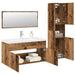 Set mobilier de baie, 4 piese, lemn vechi, lemn prelucrat - WALTI WALTI