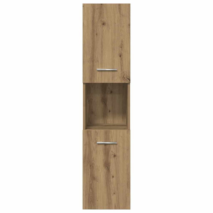 Set mobilier de baie, 5 piese, stejar artizanal, lemn prelucrat - WALTI WALTI