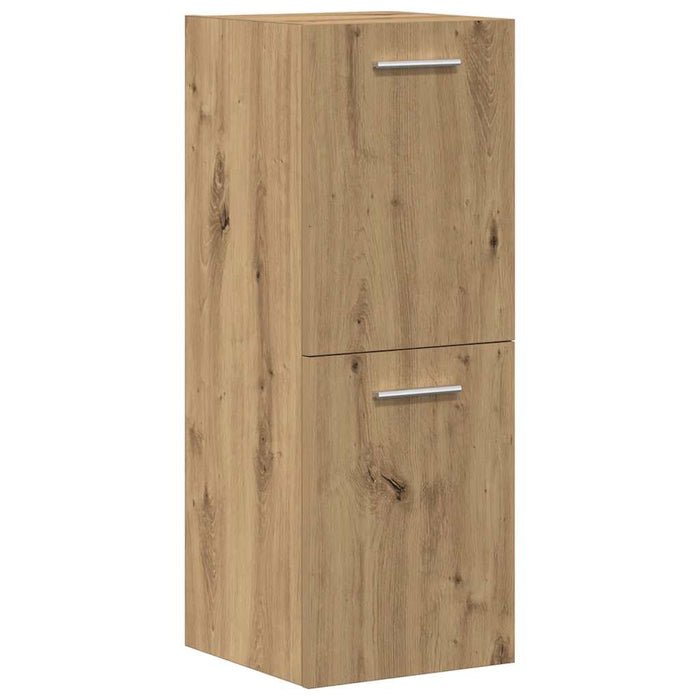 Set mobilier de baie, 5 piese, stejar artizanal, lemn prelucrat - WALTI WALTI
