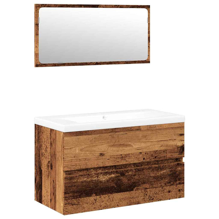 Set mobilier de baie, lemn vechi, lemn prelucrat - WALTI WALTI